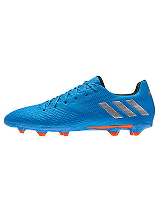 Adidas Messi 16.3 FG Men's Football Boots, Blue/Silver
