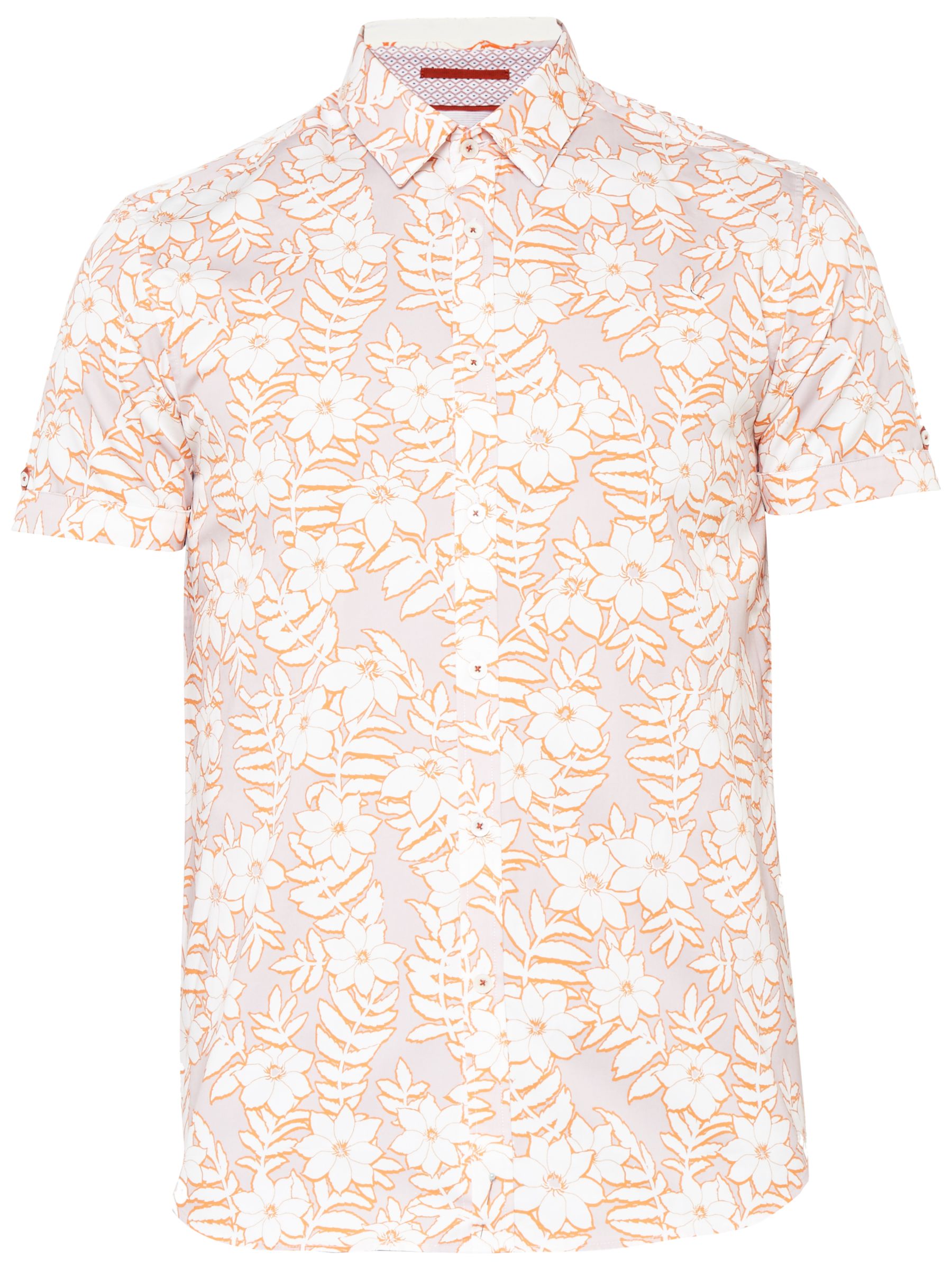 Ted Baker Cotton Realhip Shirt, Pink
