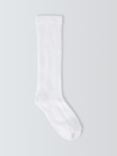 John Lewis Children's Pellerine Socks, Pack of 5, White