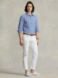 Polo Ralph Lauren Custom Fit Oxford Shirt, Gingham Blue / White