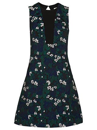 Whistles Pansy Jacquard Dress, Multi