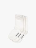 Polarn O. Pyret Children's Plain Socks, Pack of 3, White