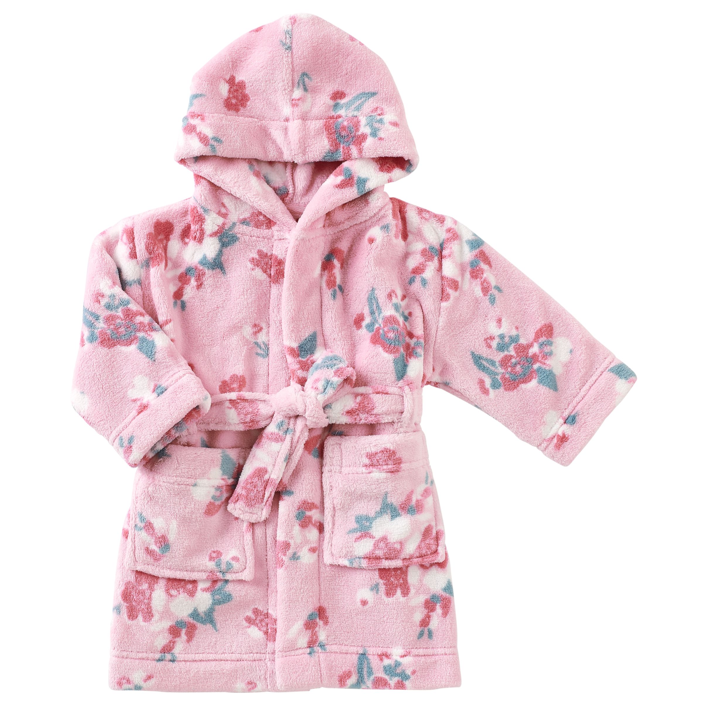 John Lewis & Partners Baby Floral Robe, Pink