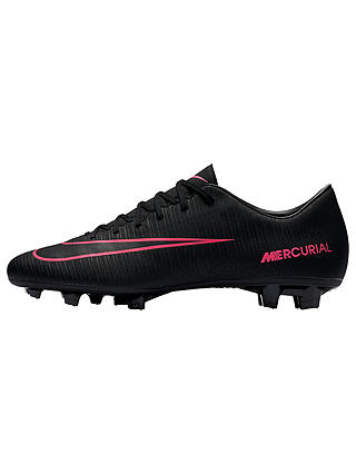Nike Mercurial Victory VI FG Men's Football Boots, Black/Pink Blast