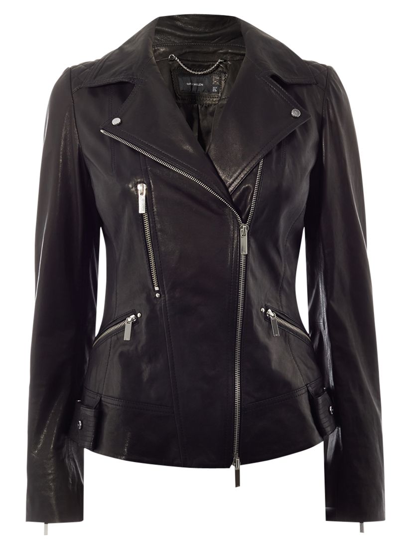 Karen Millen Investment Le Biker Jacket, Black