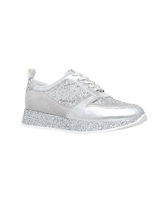 KG by Kurt Geiger Lanza Lace Up Trainers, Silver