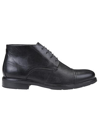 Geox Dublin Leather Boots, Black