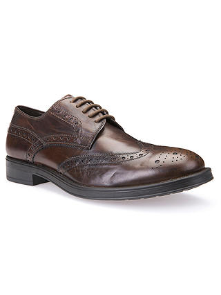 Geox Blade Brogues, Brown Cotto