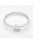 Mogul 18ct White Gold Round Brilliant Diamond Engagement Ring, 0.5ct