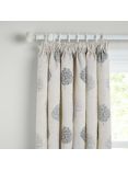 John Lewis Mini Olive Trees Embroidery Pair Lined Pencil Pleat Curtains, Duck Egg