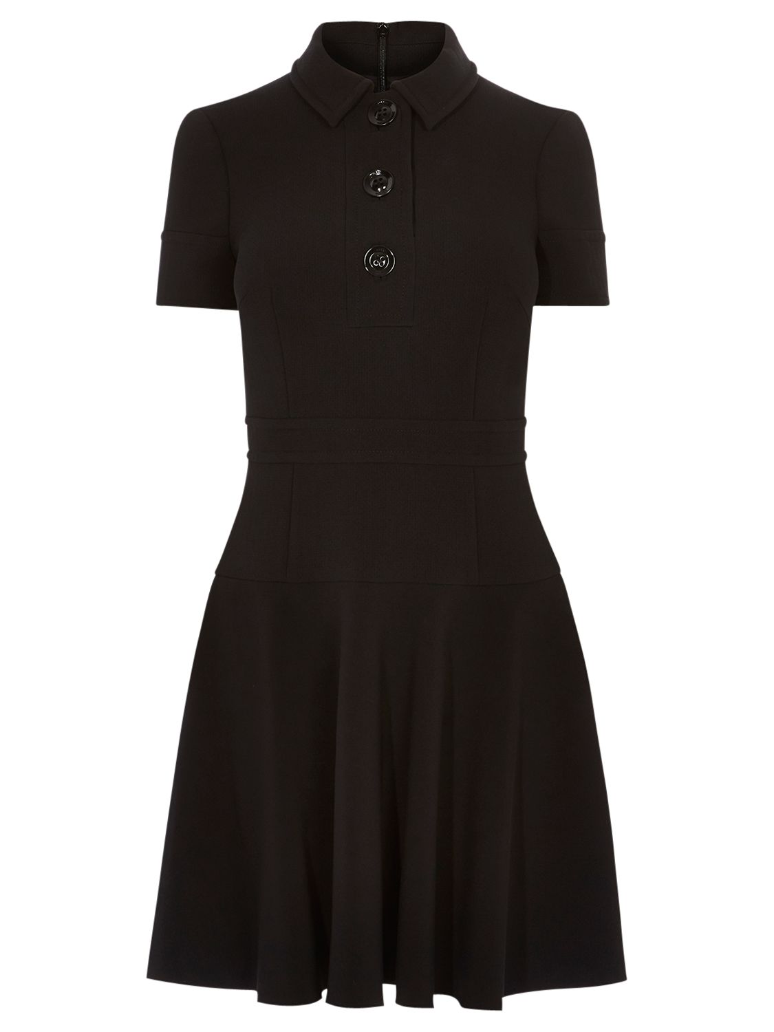 Karen Millen Button Detail Dress, Black