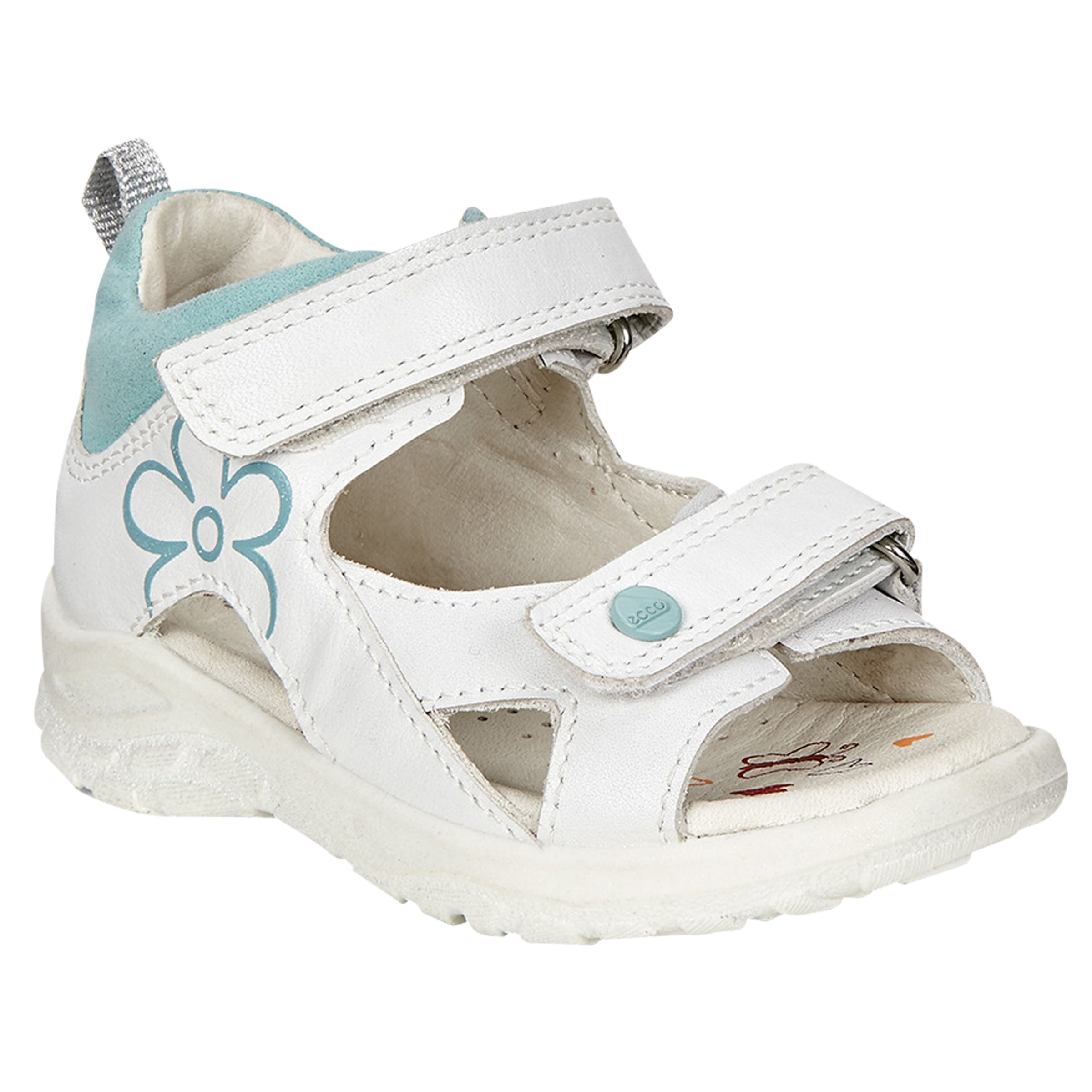 ECCO Children's Peekaboo Sandals, White