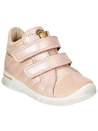 ECCO Children's First Shoes Low-Cut Leather Trainers, Pink