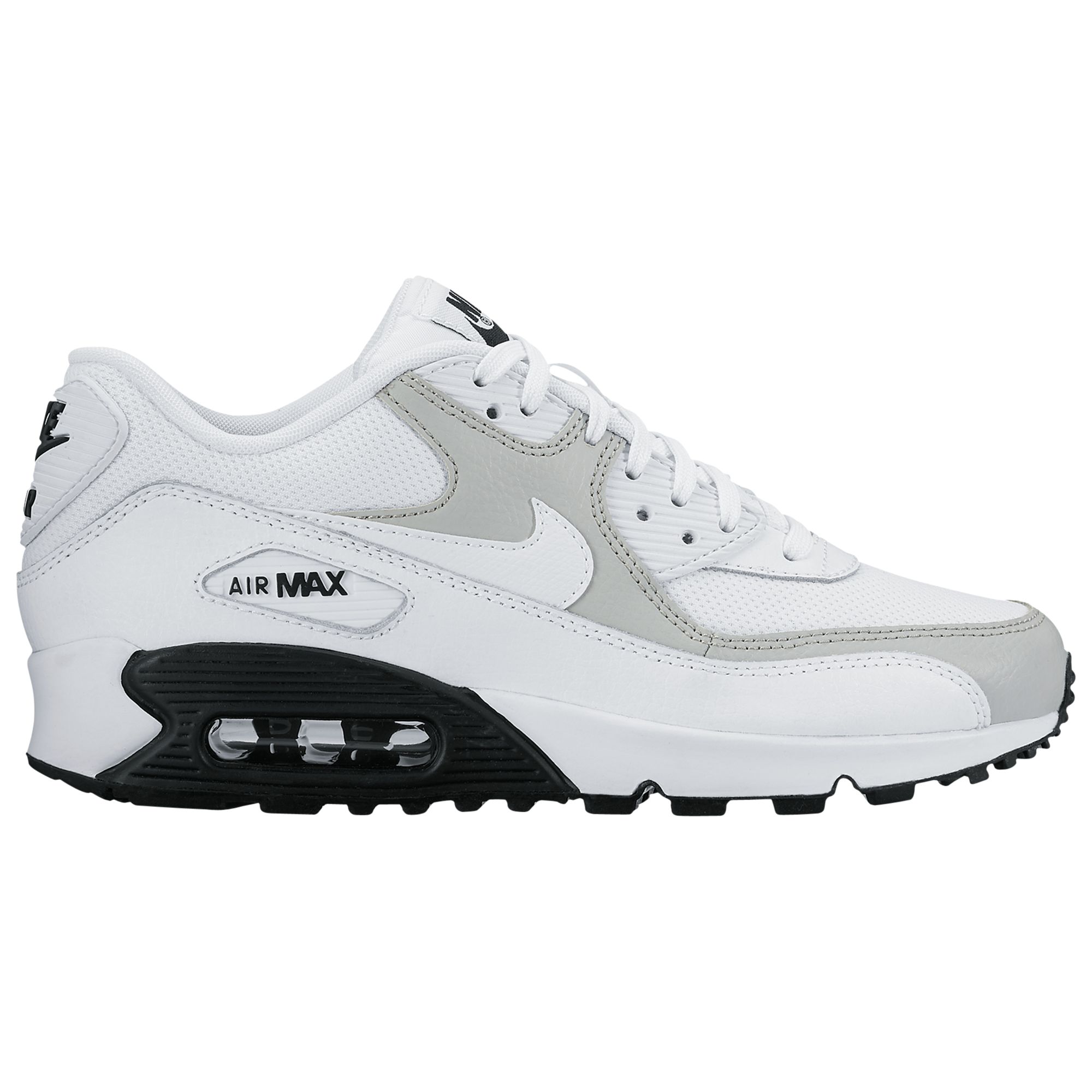 Nike Air Max 90 Women's Trainers, White/Wolf Grey