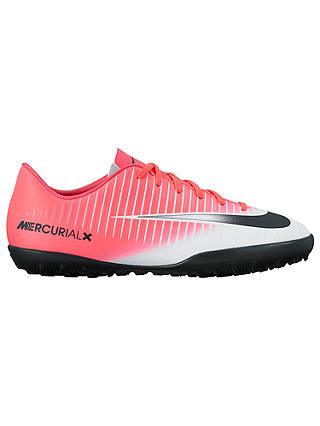 Nike Children's Mercurial Vapor Turf Football Boots, Pink/White