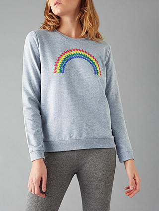 People Tree Rainbow Sweatshirt, Grey