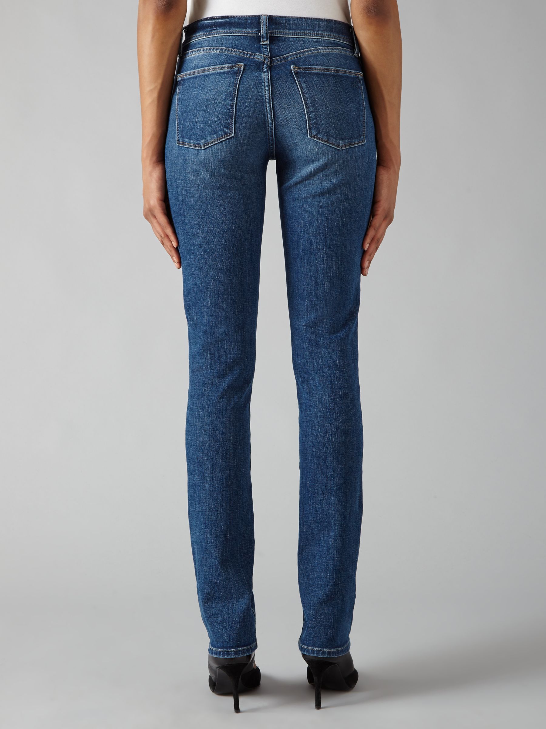 Buy DL1961 Coco Curvy Straight Jeans, Pacific Online at johnlewis.com