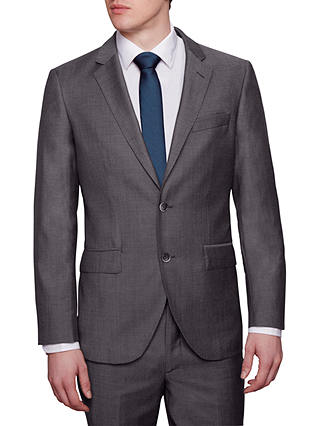 Hackett London Italian Microweave Regular Fit Suit Jacket, Charcoal