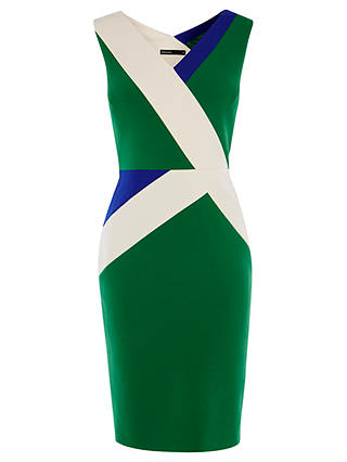 Karen Millen Stripe Panel Dress, Multi