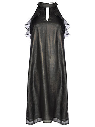 True Decadence Ruffle Sleeveless Dress, Black