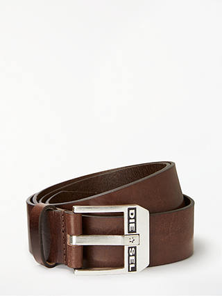 Diesel Bluestar Cintura Leather Belt, Brown