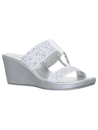 Carvela Comfort Salt Wedge Heel Sandals, White