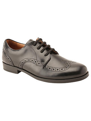Start-rite Brogue Senior Leather Lace-up School Shoes, Black