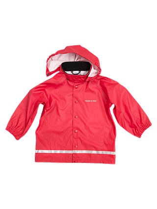 Polarn O. Pyret Children's Raincoat, Red