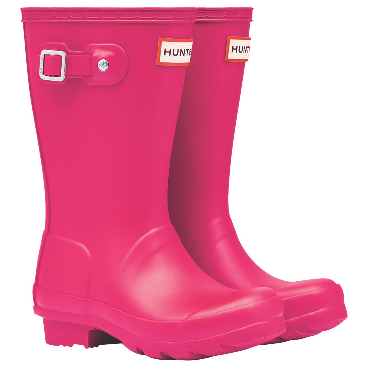 Hunter Children's Original Wellington Boots, Bright Pink