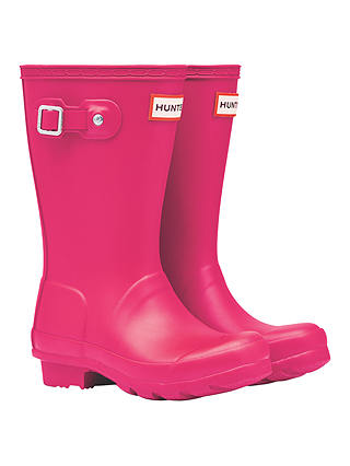Hunter Children's Original Wellington Boots, Bright Pink