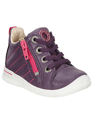 ECCO Children's Leather Lace and Zip Fastening First Shoes