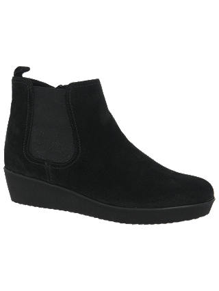 Gabor Ghost Wide Fit Ankle Chelsea Boots, Black
