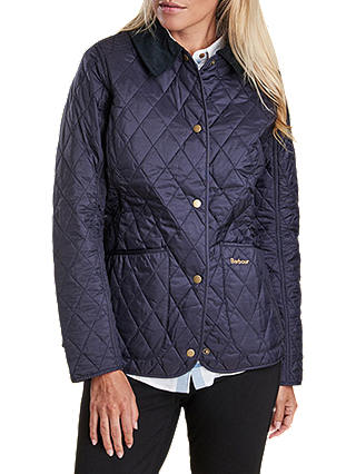 Barbour Annandale Diamond Quilted Coat, Navy