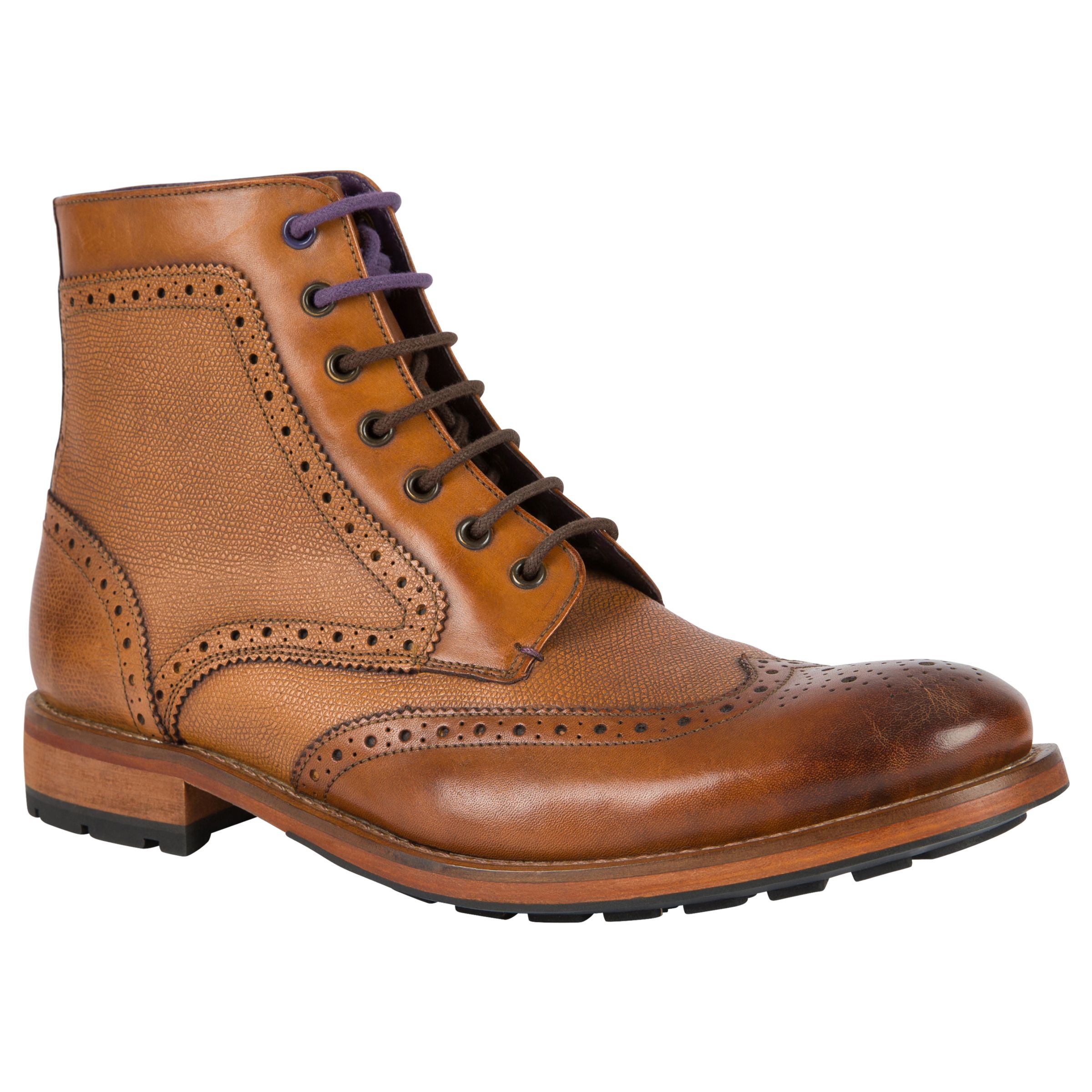 Ted Baker Sealls 3 Leather Brogue Boots, Tan