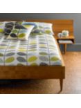 Orla Kiely Scribble Stem Cotton Bedding, Duck Egg/Sea Grass