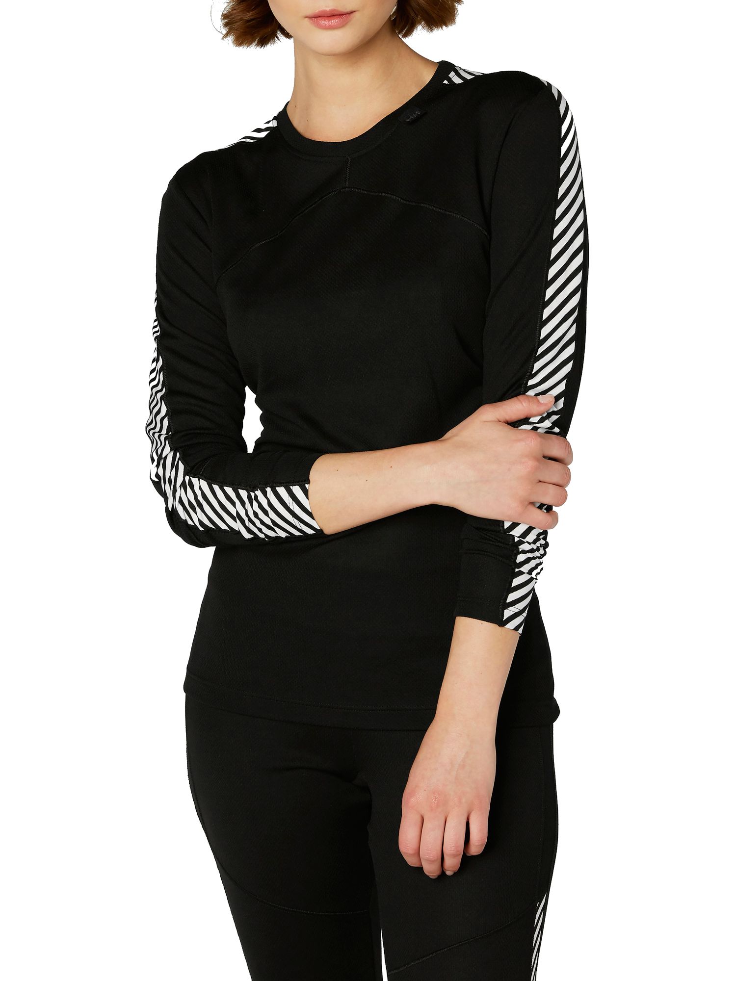 Helly Hansen Helly Hansen Lifa Women Black Long Sleeve Activewear Thermal T Shirt Top Sz L 