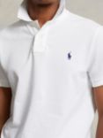 Polo Ralph Lauren Short Sleeve Custom Slim Fit Polo Shirt, White