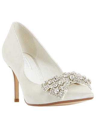 Dune Bridal Collection Beaubelle Stiletto Heeled Court Shoes, Ivory