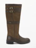 Dubarry Longford Leather Goretex Buckle Trim Knee High Boots, Walnut