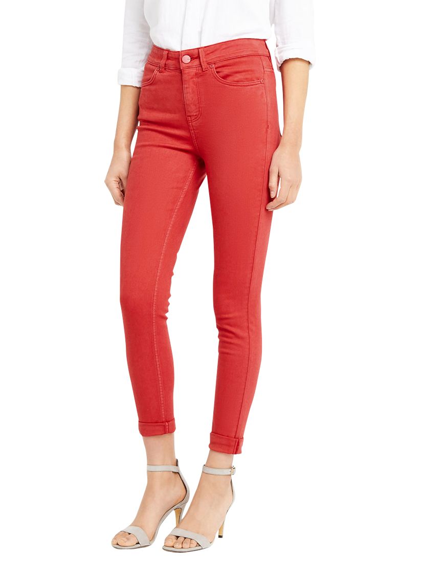 Oasis Lily Skinny Jeans, Rich Red