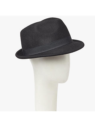 John Lewis & Partners Wool Trilby Hat, Black