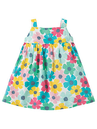 Frugi Organic Baby Jessy Spotty Poppy Party Dress, Multi