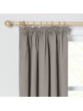 John Lewis ANYDAY Arlo Pair Lined Pencil Pleat Curtains, Storm