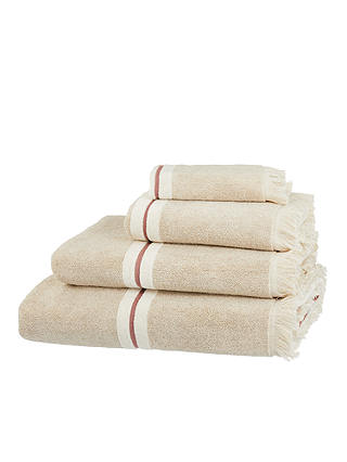Croft Collection Richmond Linen Mix Towels, Rosa Linen