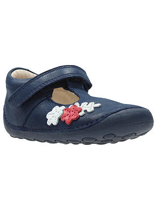 Clarks Children's Tiny Blossom Pre-Walker Shoes, Blue