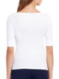 Lauren Ralph Lauren Judy Boat Neck Top, White