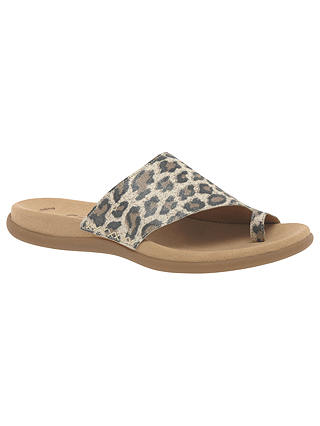 Gabor Lanzarote Slip On Sandals, Leopard Leather