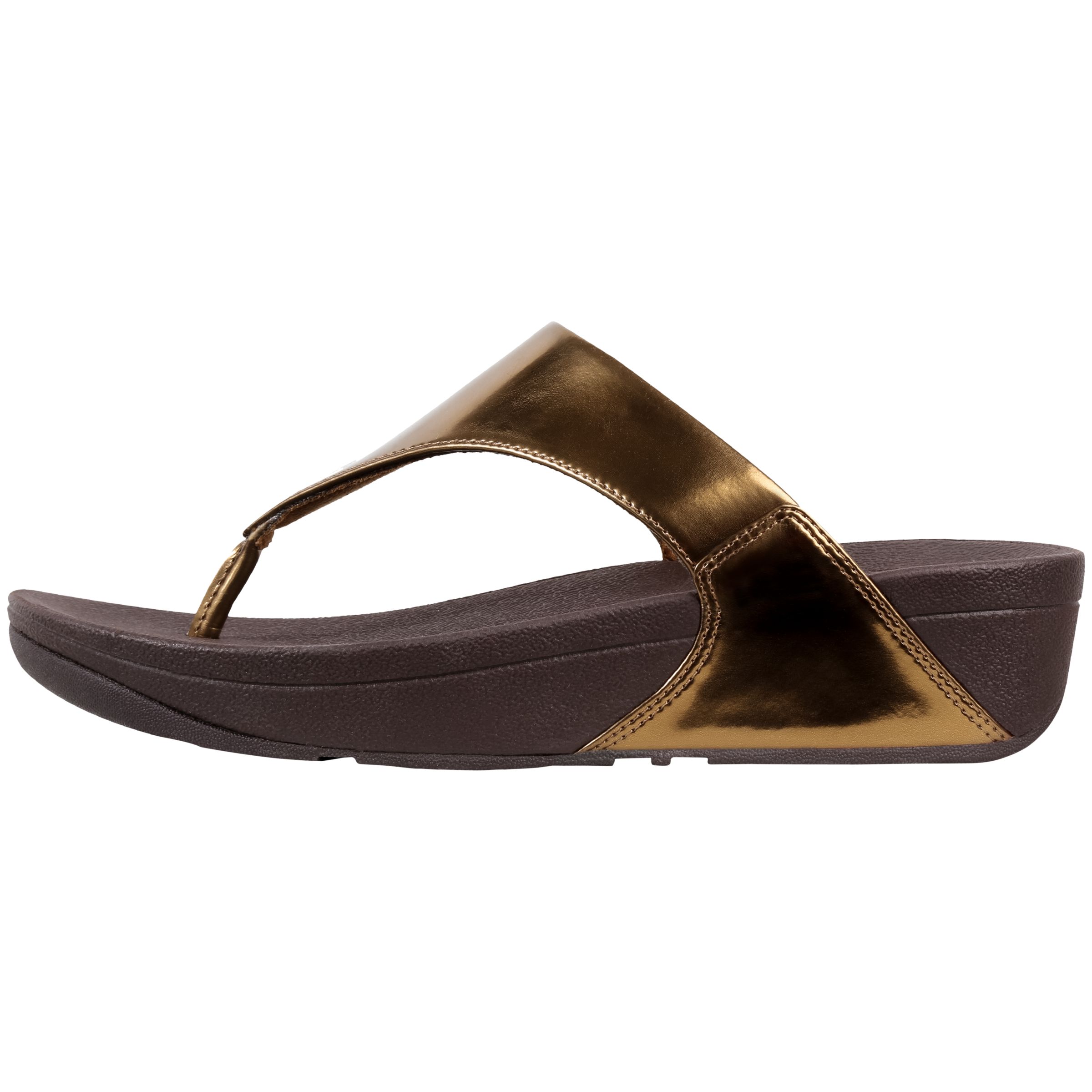 FitFlop Lulu Toe Post Sandals, Bronze