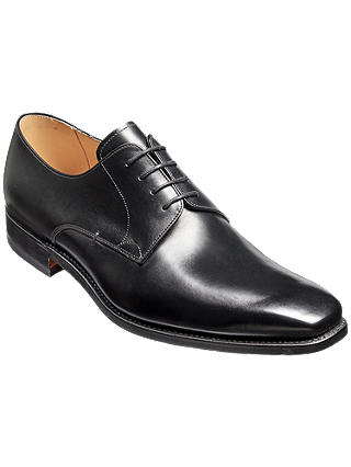 Barker Lyle Goodyear Welt Leather Derby Shoes, Black