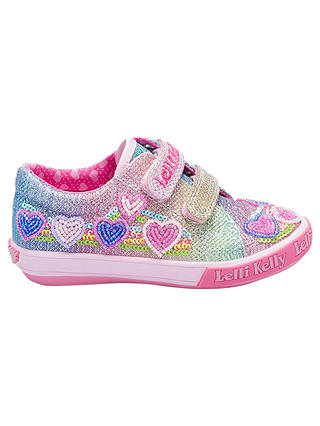 Lelli Kelly Children's Rainbow Hearts Shoes, Multi